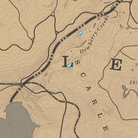 Map of Dinosaur Bone Location