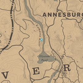 Map of Dinosaur Bone Location