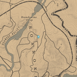 Map of Dinosaur Bone Location