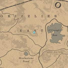 Map of Dinosaur Bone Location