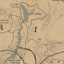 Map of Dinosaur Bone Location