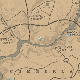 Map of Dinosaur Bone Location