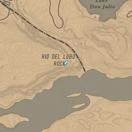 Map of Dinosaur Bone Location