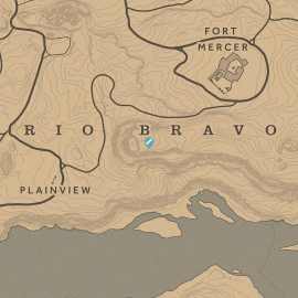 Map of Dinosaur Bone Location